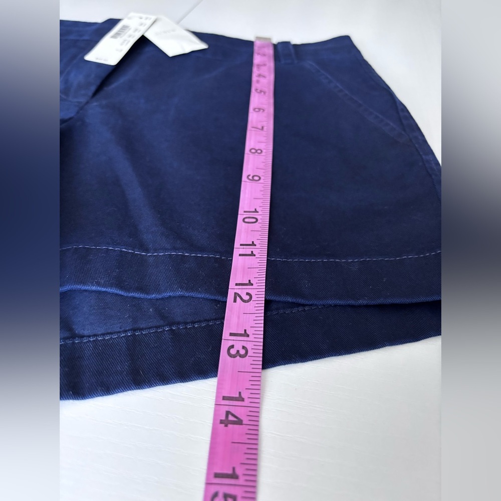 NWT J. Crew Navy Blue Chino Shorts Size 2 - Picture 7 of 9